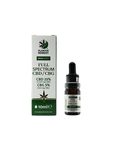 CBD/CBG Vollspektrum-Öl Plant of Remedy 25% + 5%