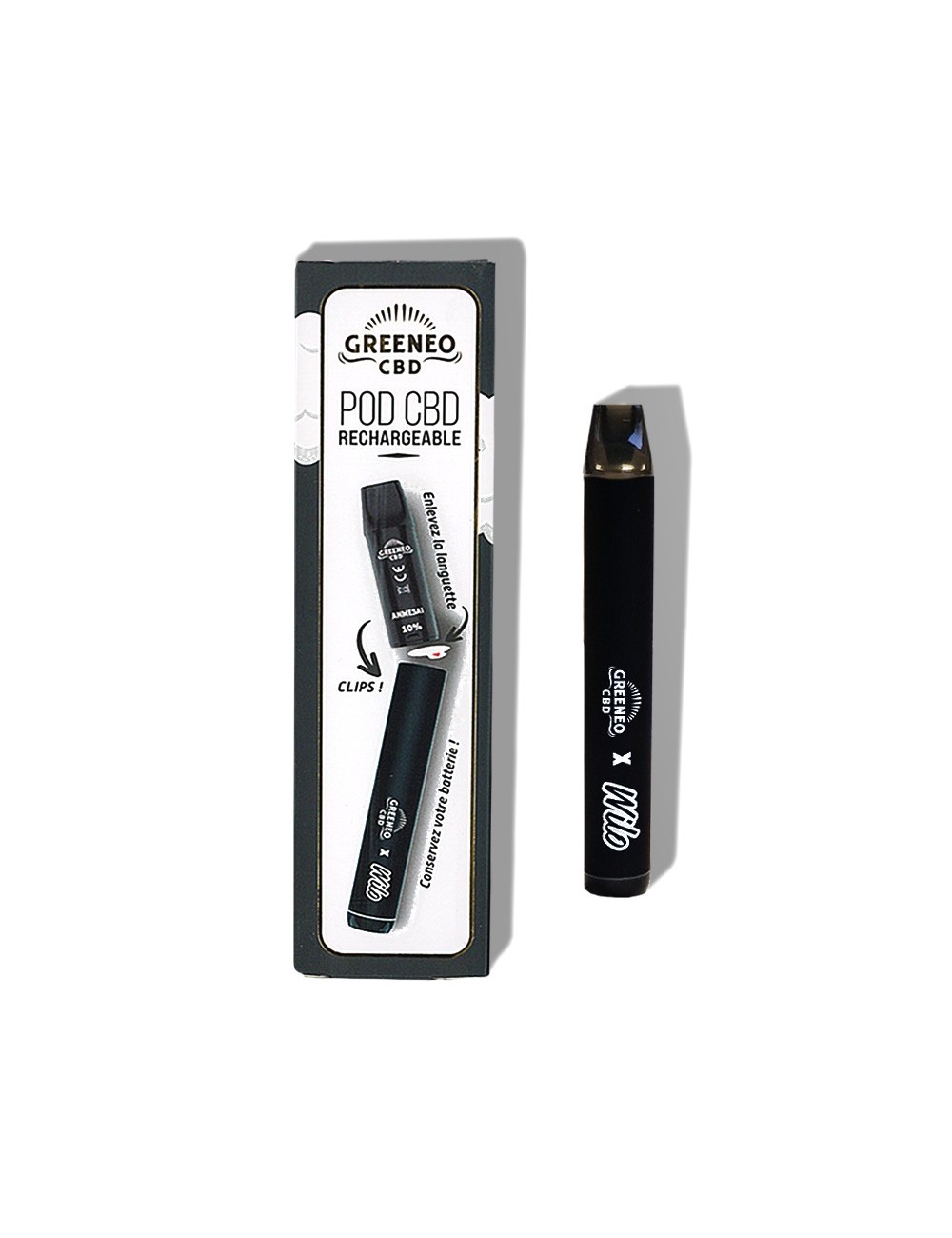 CBD-Vape-Stift 10% Anmesai | GREENEO nikotinfrei