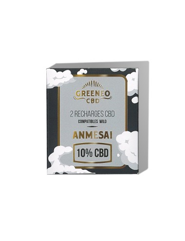 Anmesai CBD E-Liquid-Kartusche 10% - 2 Stück | GREENEO nikotinfrei