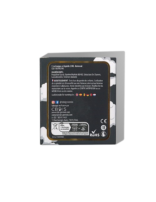 Anmesai CBD E-Liquid-Kartusche 10% - 2 Stück | GREENEO nikotinfrei
