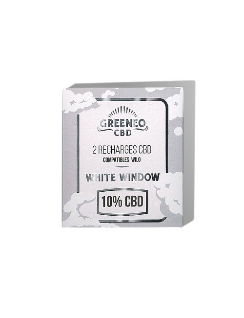 CBD E-Liquid Kartusche 10% White Window - 2 Stück | GREENEO nikotinfrei
