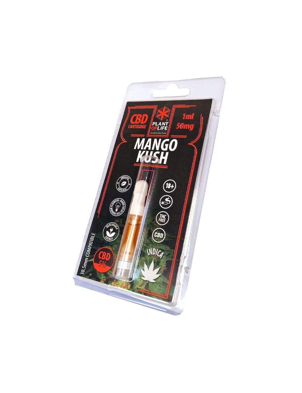 Cartouche E-Liquid CBD Mango Kush | PLANT OF LIFE nikotinfrei