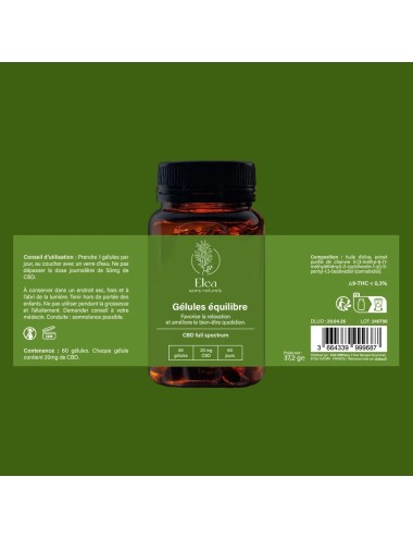 CBD-Gleichgewichtskapsel | ELEA