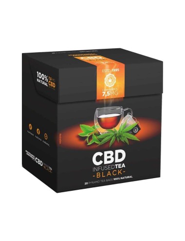 Schwarzer Tee CBD 7,5mg Multitrance