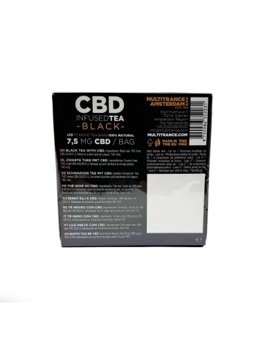Schwarzer Tee CBD 7,5mg Multitrance