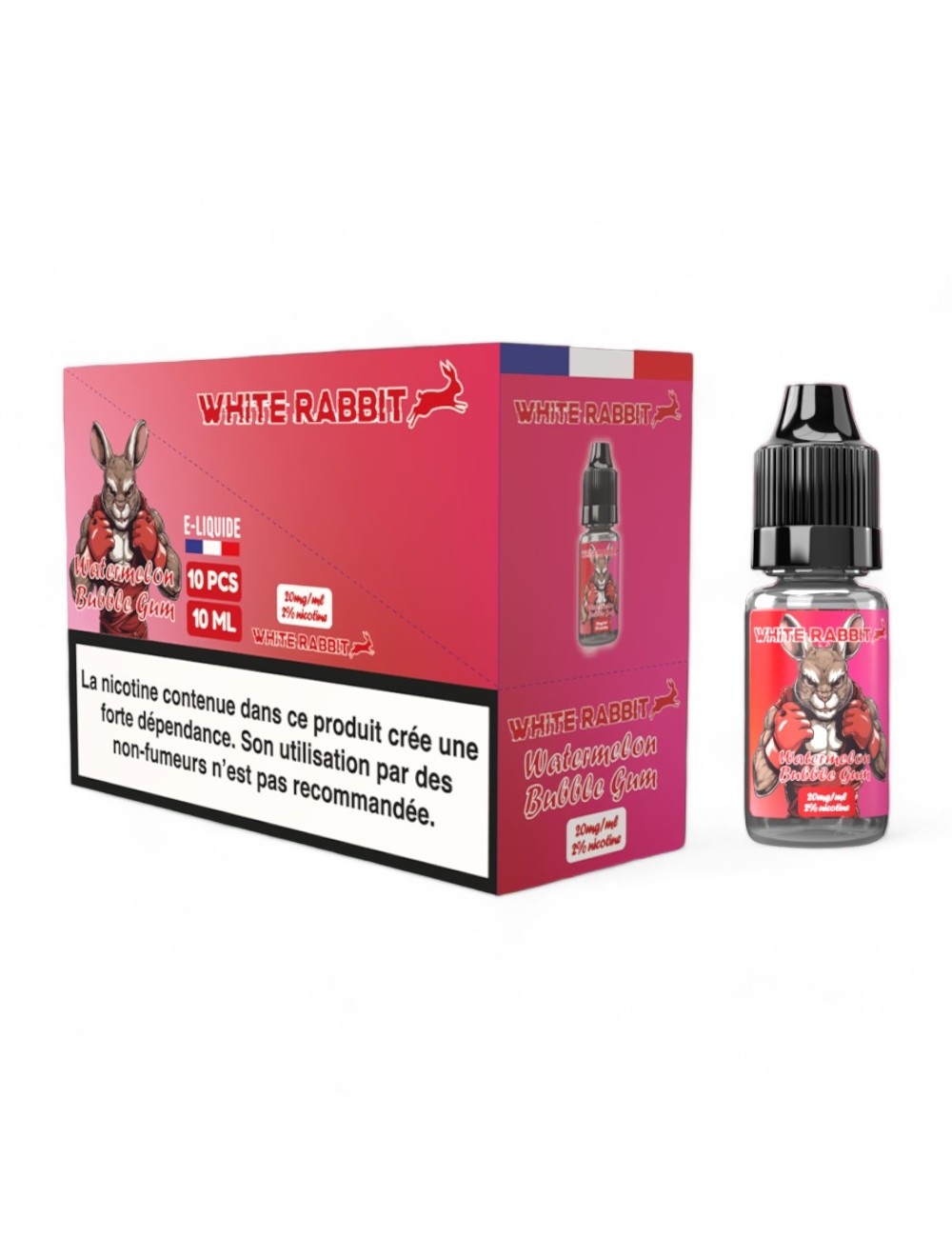 E-Liquid White Rabbit 2% Wassermelone Kaugummi 10ml