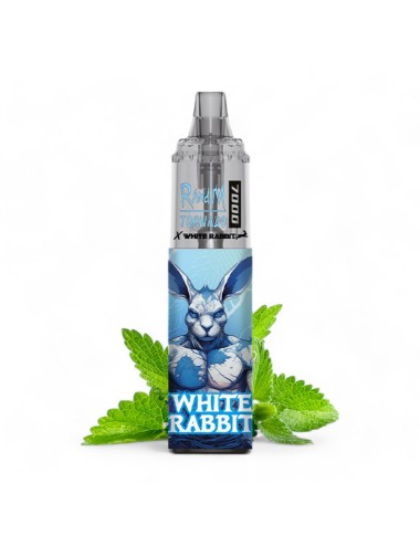 White Rabbit x RandM Tornado 7000 Blaue Minze