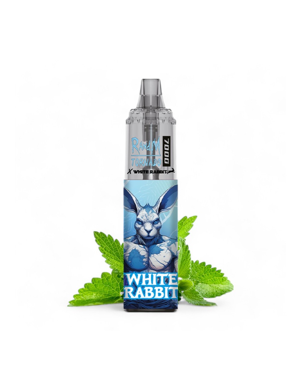 White Rabbit x RandM Tornado 7000 Blaue Minze