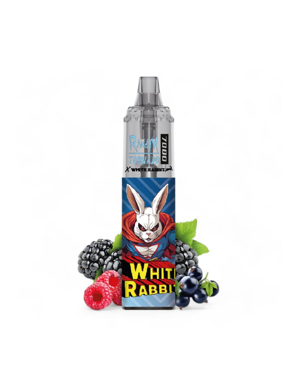 Puff White Rabbit x RandM Tornado 7000 Dreifachbeeren
