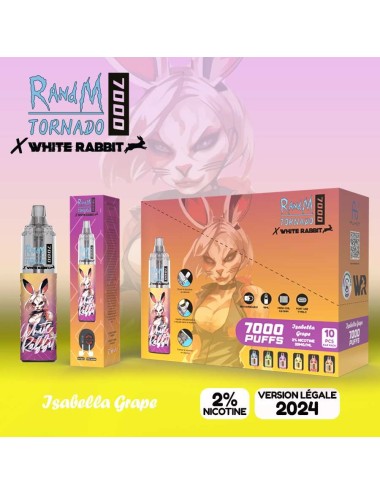 White Rabbit x RandM Tornado 7000 Isabella Traube
