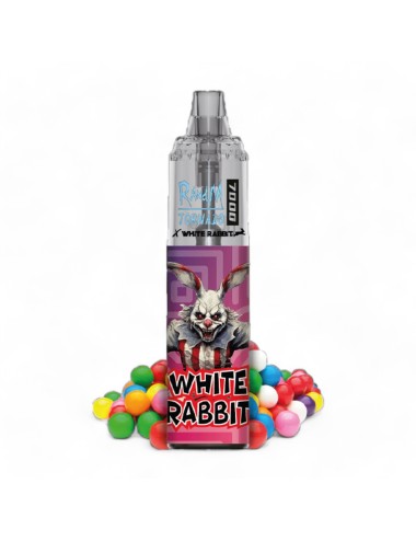 WHITE RABBIT x RandM TORNADO 7000 Passionsfrucht-Bubblegum