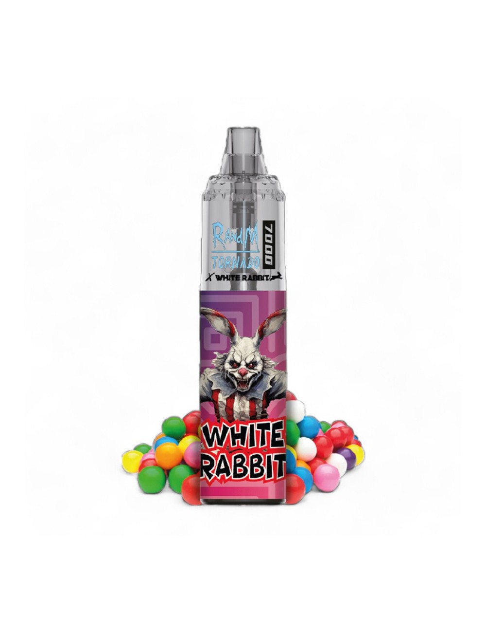 WHITE RABBIT x RandM TORNADO 7000 Passionsfrucht-Bubblegum