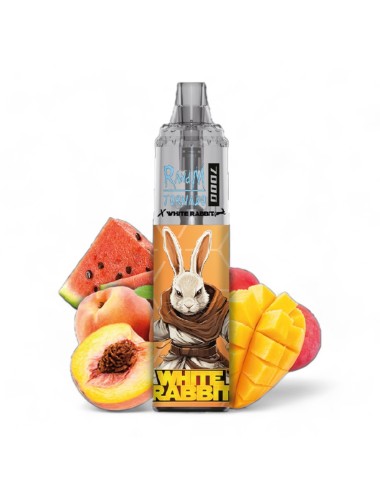 Puff Tornado 7000 Weißer Hase Mango Pfirsich Wassermelone