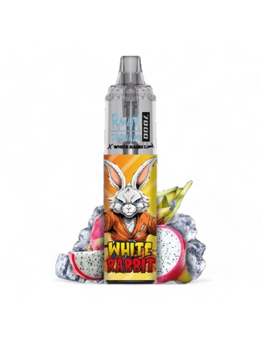 Puff Tornado 7000 Drachenfrucht Eis Weißes Kaninchen
