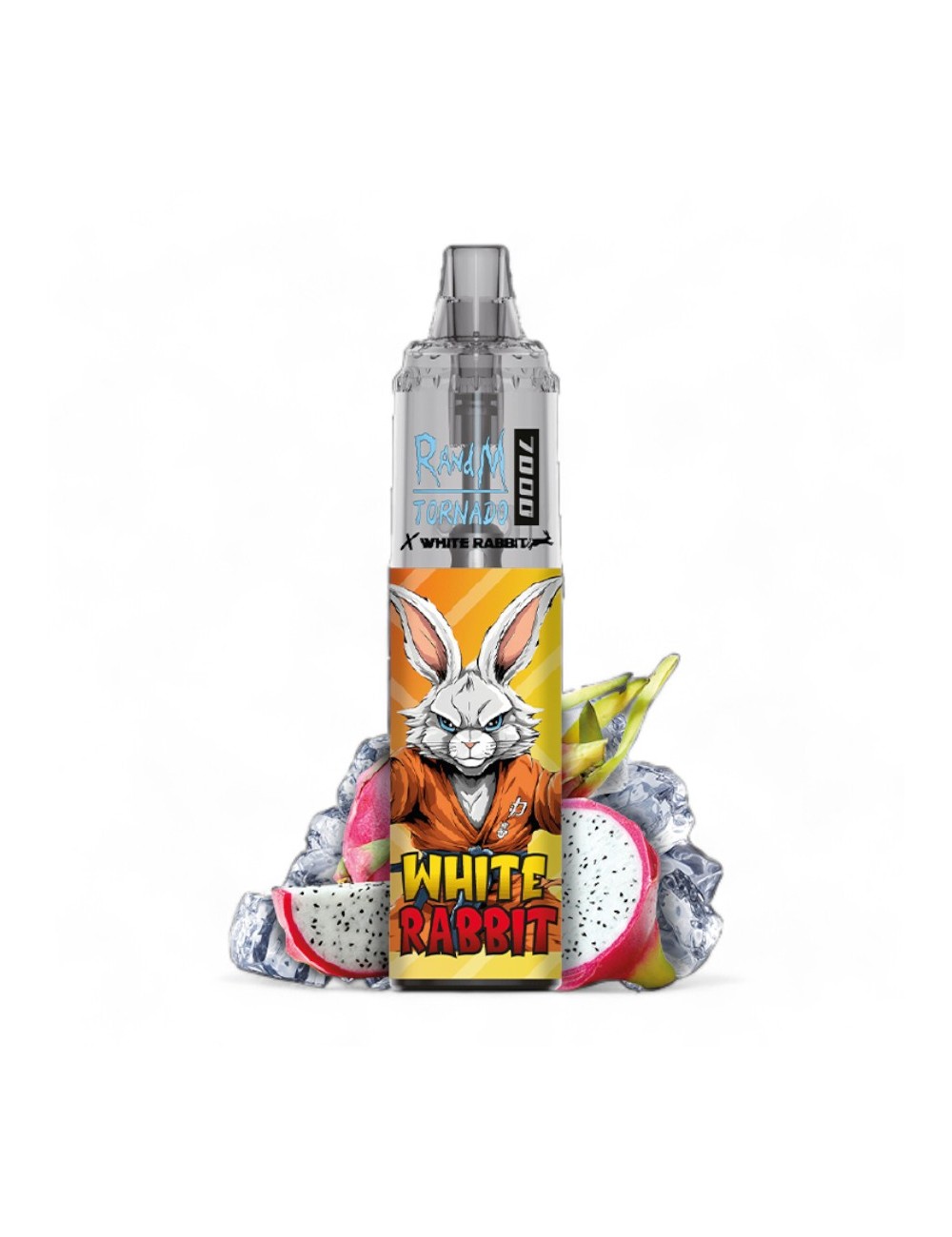 Puff Tornado 7000 Drachenfrucht Eis Weißes Kaninchen