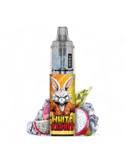 Puff Tornado 7000 Drachenfrucht Eis Weißes Kaninchen