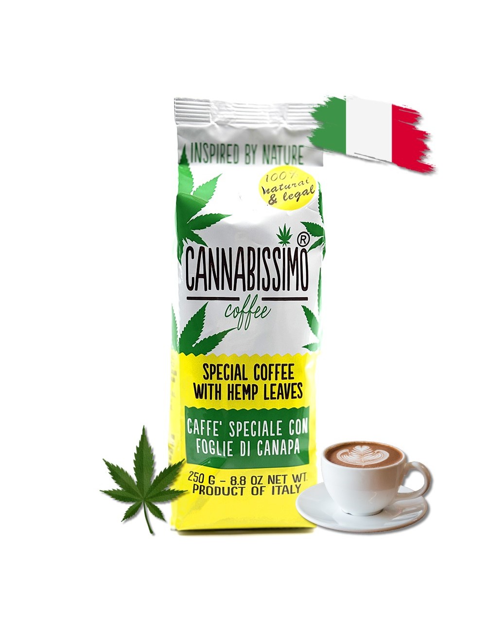 Hanfblätter-Kaffee - gemahlen | CANNABISSIMO