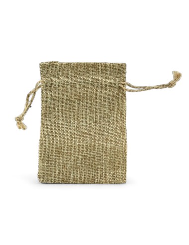 Satz von 50 Hanf-Imitat-Verpackungsbeuteln 9x12cm
