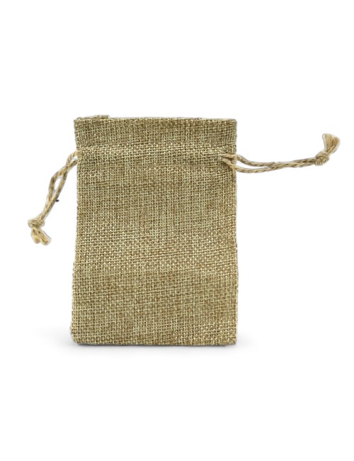 Satz von 50 Hanf-Imitat-Verpackungsbeuteln 9x12cm