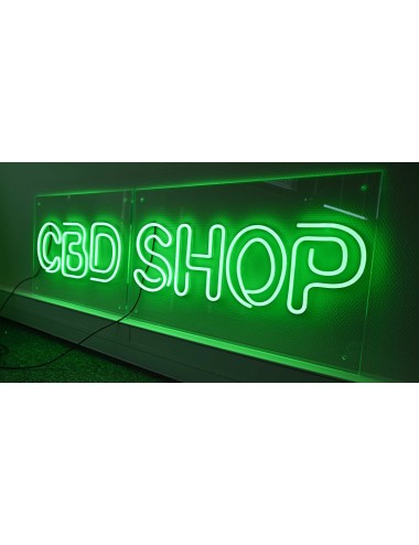 CBD SHOP LED-Leuchtschild grün