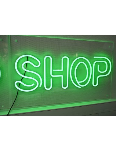 CBD SHOP LED-Leuchtschild grün