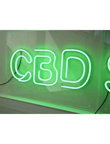 CBD SHOP LED-Leuchtschild grün