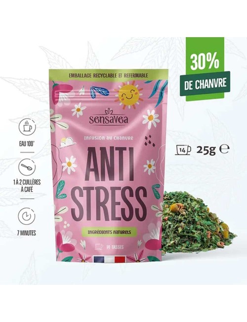 Bio-CBD-Kräutertee gegen Stress | SENSAVEA