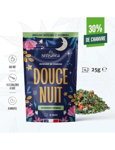 Biologischer CBD-Tee für sanfte Nächte | SENSAVEA