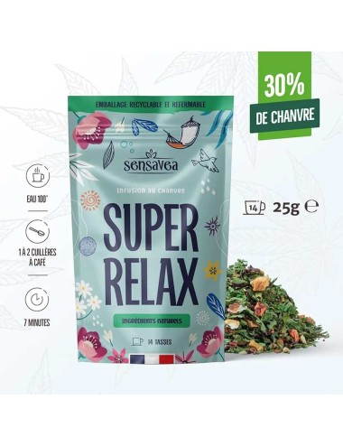 Biologischer CBD-Kräutertee Super Relax | SENSAVEA