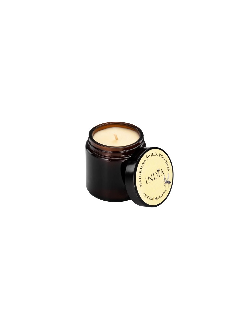 Hanf-Kerze Zitronengras Nelke Patchouli | INDIA
