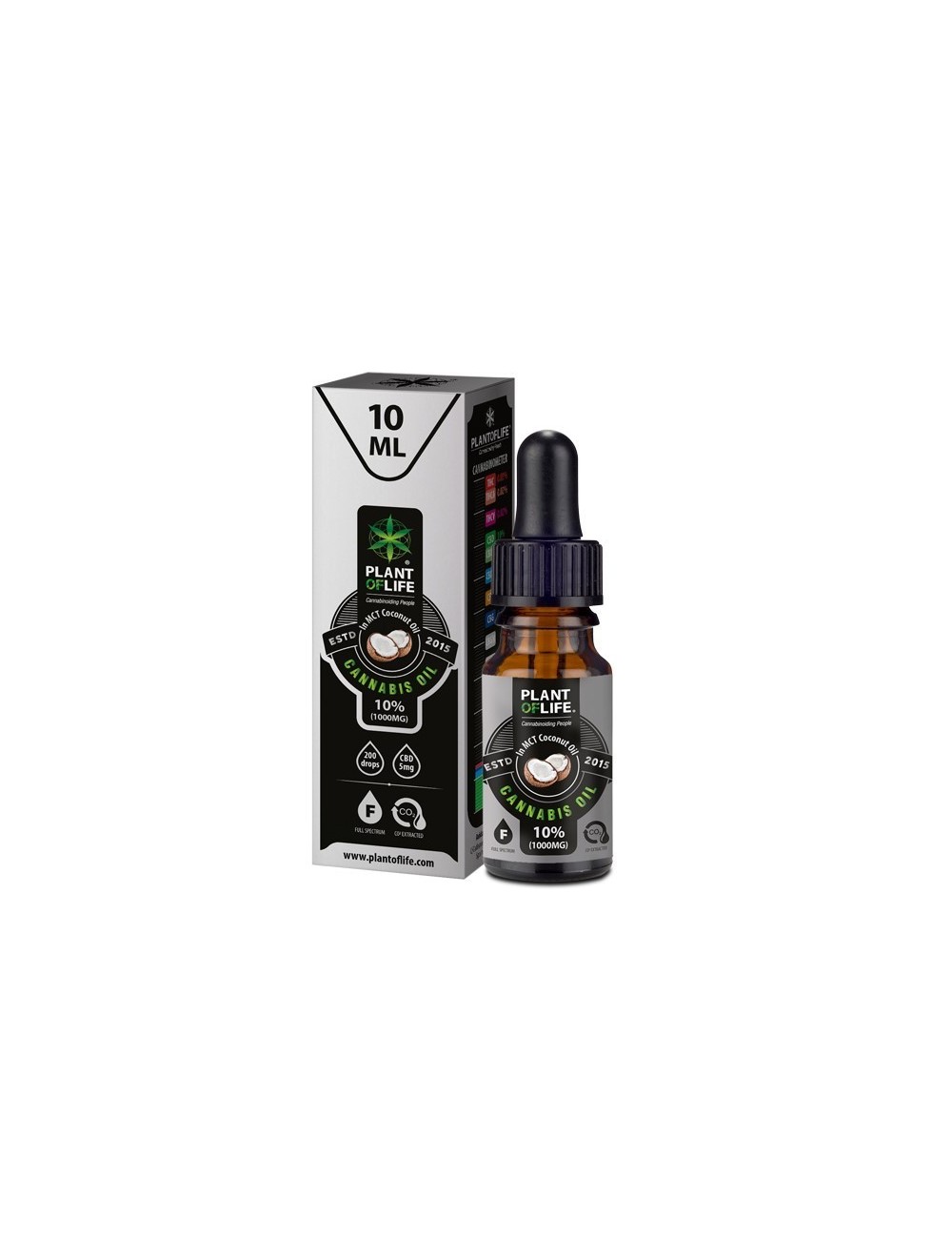 CBD-Öl 10% Full Spectrum Kokos | PLANT OF LIFE