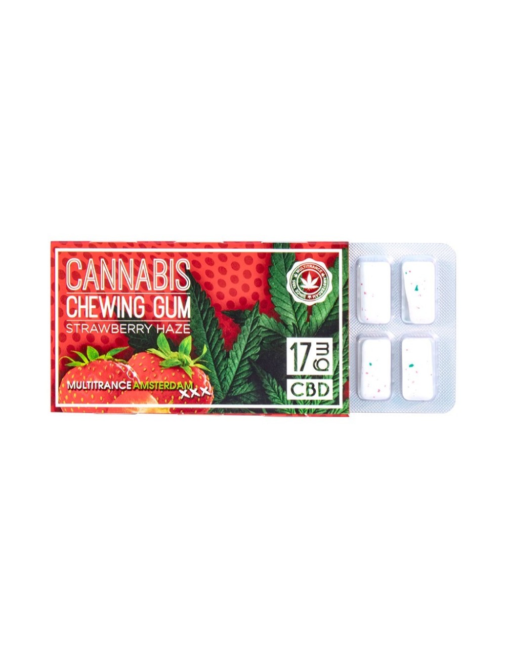 CBD-Kaugummi Erdbeere | MULTITRANCE