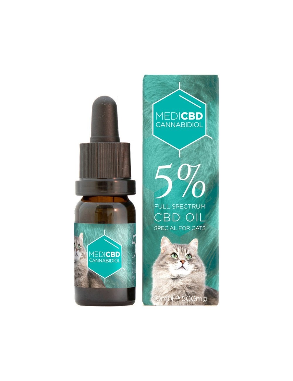 CBD-Öl 5% Full Spectrum für Katzen | MEDICBD