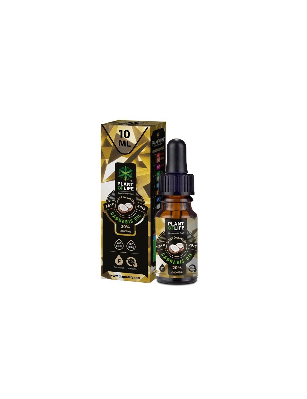 CBD-Öl 20% Full Spectrum Kokos | PLANT OF LIFE