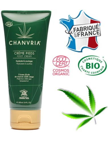 Biologische Hanföl-Fußcreme | CHANVRIA