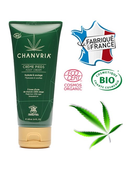 Biologische Hanföl-Fußcreme | CHANVRIA