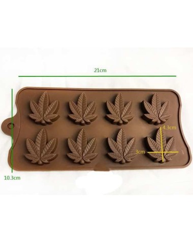 Silikonform Cannabisblätter