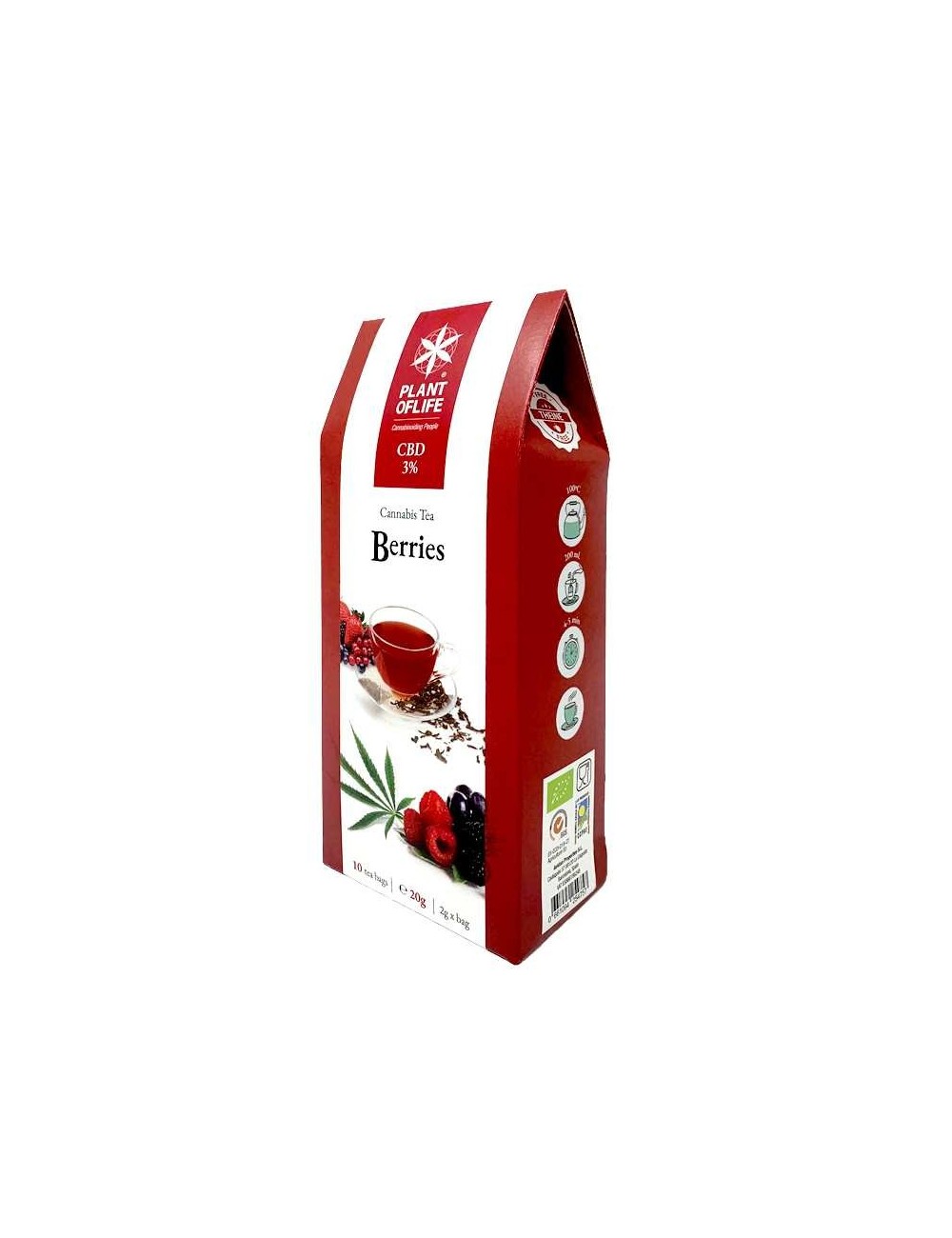 Bio CBD-Tee Rote Früchte | PLANT OF LIFE