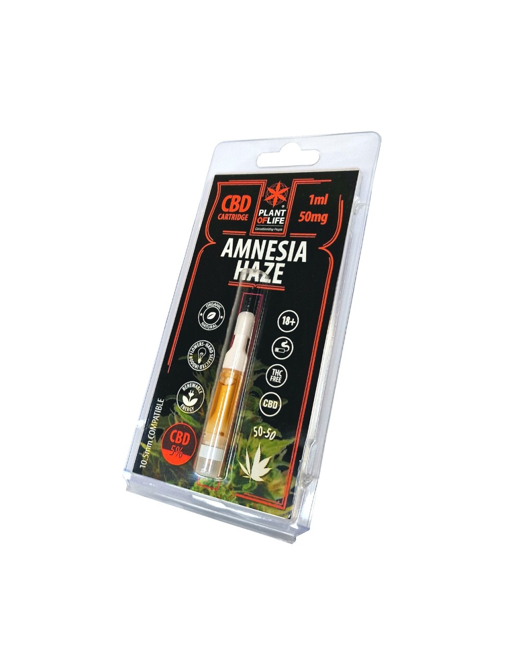 CBD E-Liquid Patrone Amnesia Haze | PLANT OF LIFE nikotinfrei