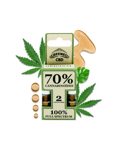 CBD Full Spectrum E-Liquid-Kartusche 70% - 2 Stück | GREENEO nikotinfrei