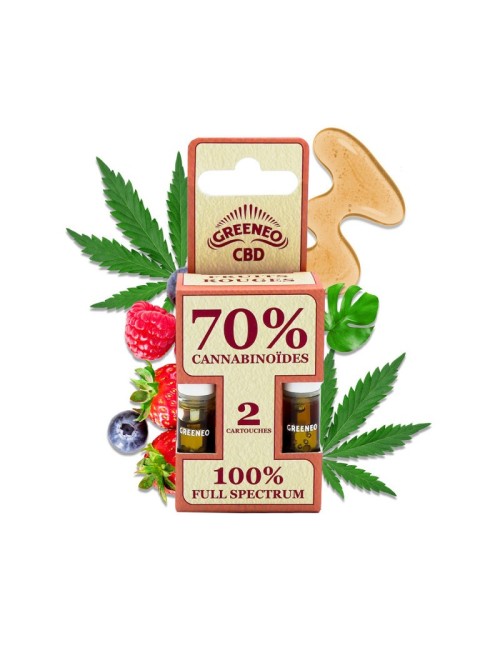 CBD Full Spectrum E-Liquid-Kartusche 70% - 2 Stück | GREENEO nikotinfrei