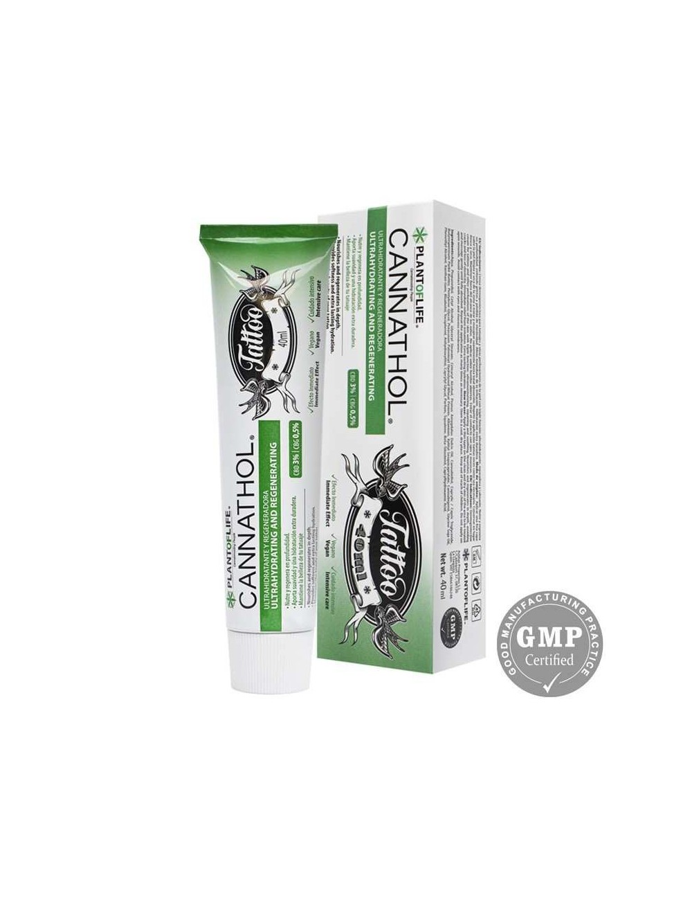 CBD & CBG Tattoo-Pflegecreme | CANNATHOL, PLANT OF LIFE