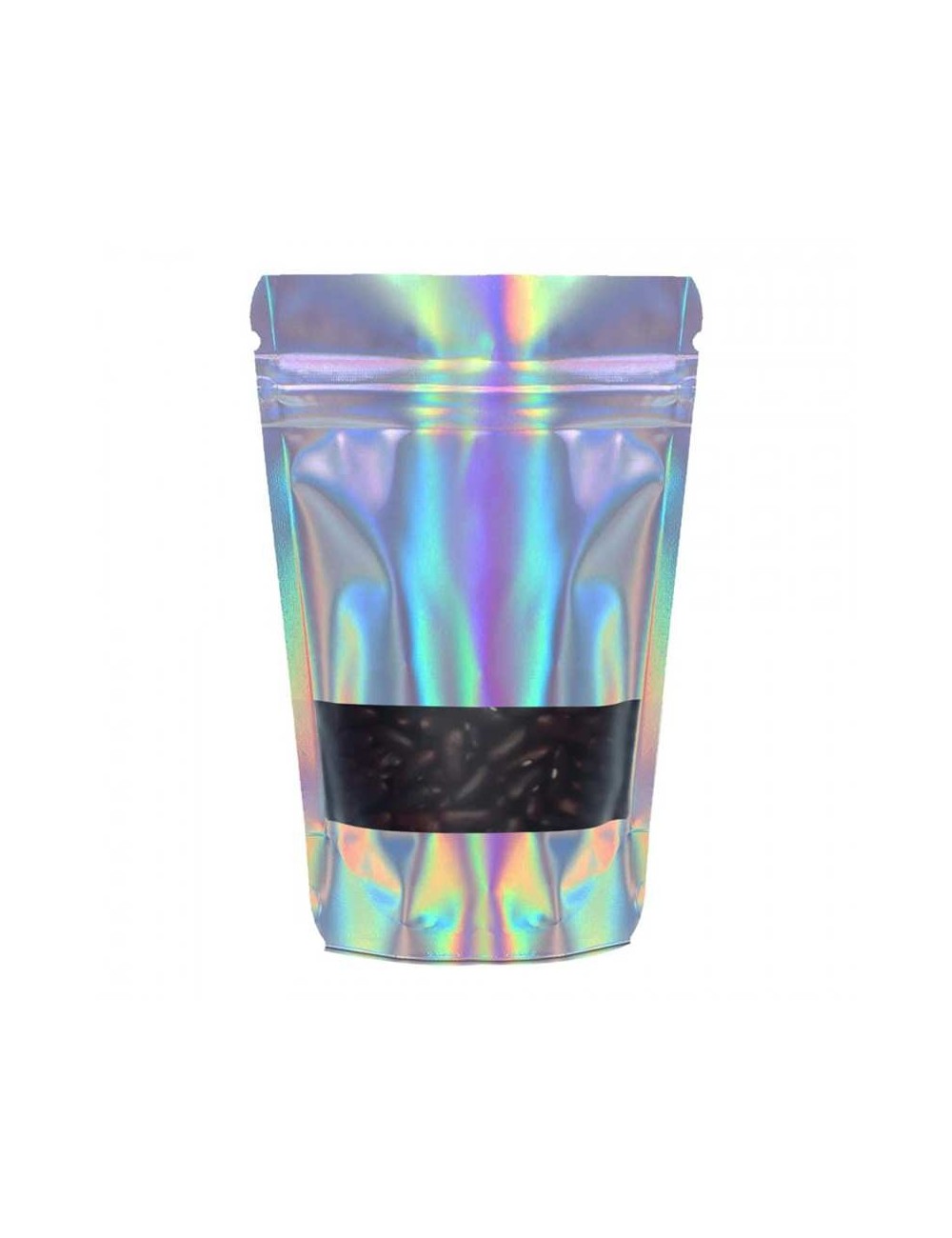 Holographischer Aluminiumbeutel 8x13x5cm - 100 Stück