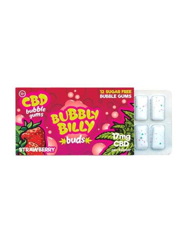 Erdbeer-CBD-Kaugummi | BUBBLY BILLY