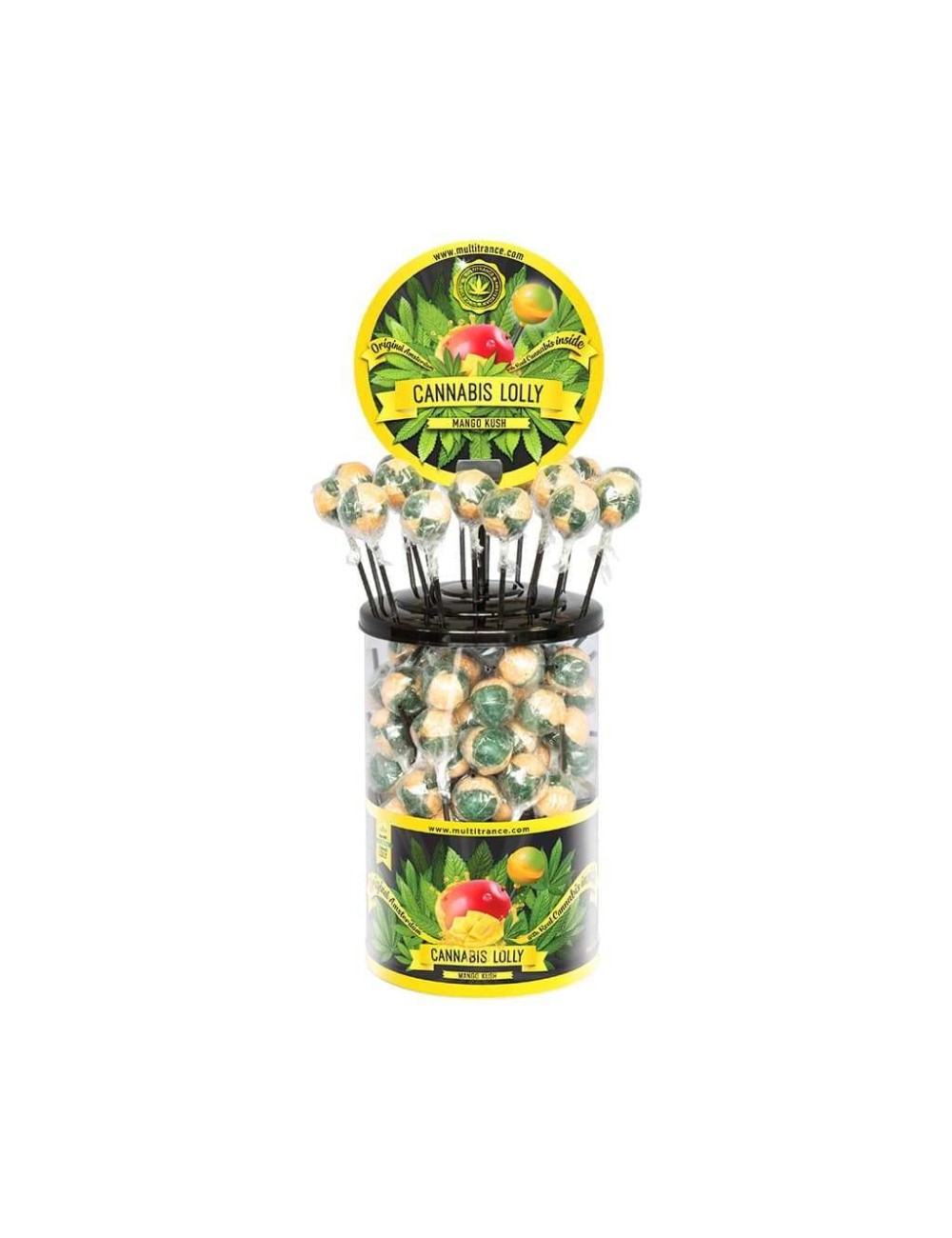 Mango-Cannabis-Lutscher - 100 Stück | MULTITRANCE
