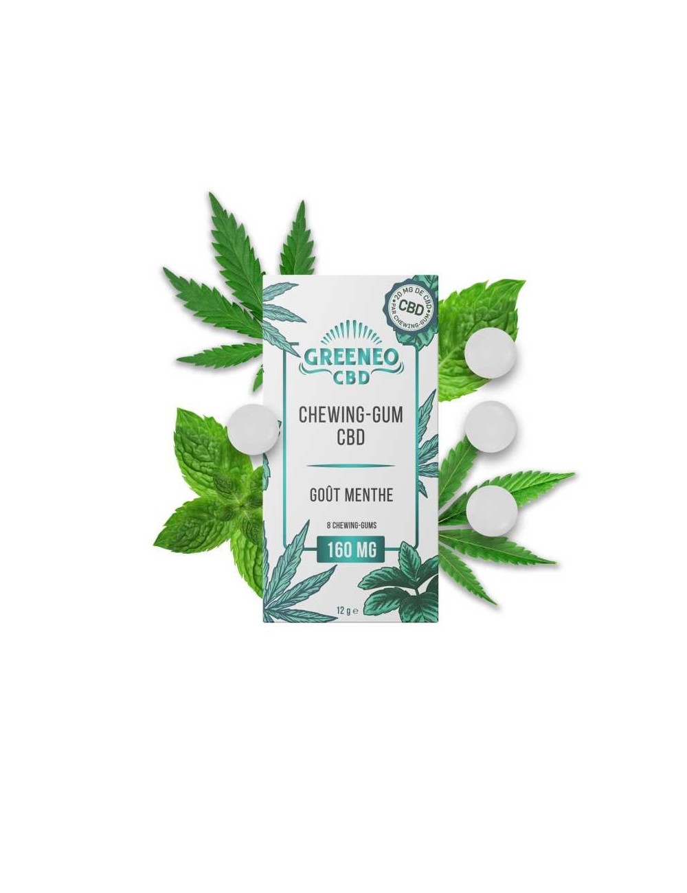 CBD-Kaugummi Minze | GREENEO