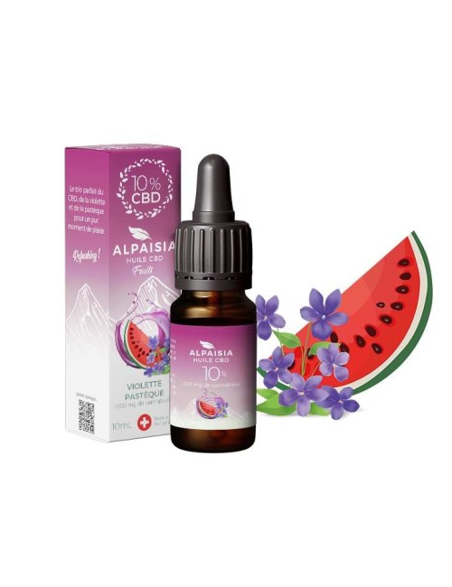 CBD-Öl 10% Breitspektrum Violett Wassermelone | ALPAISIA