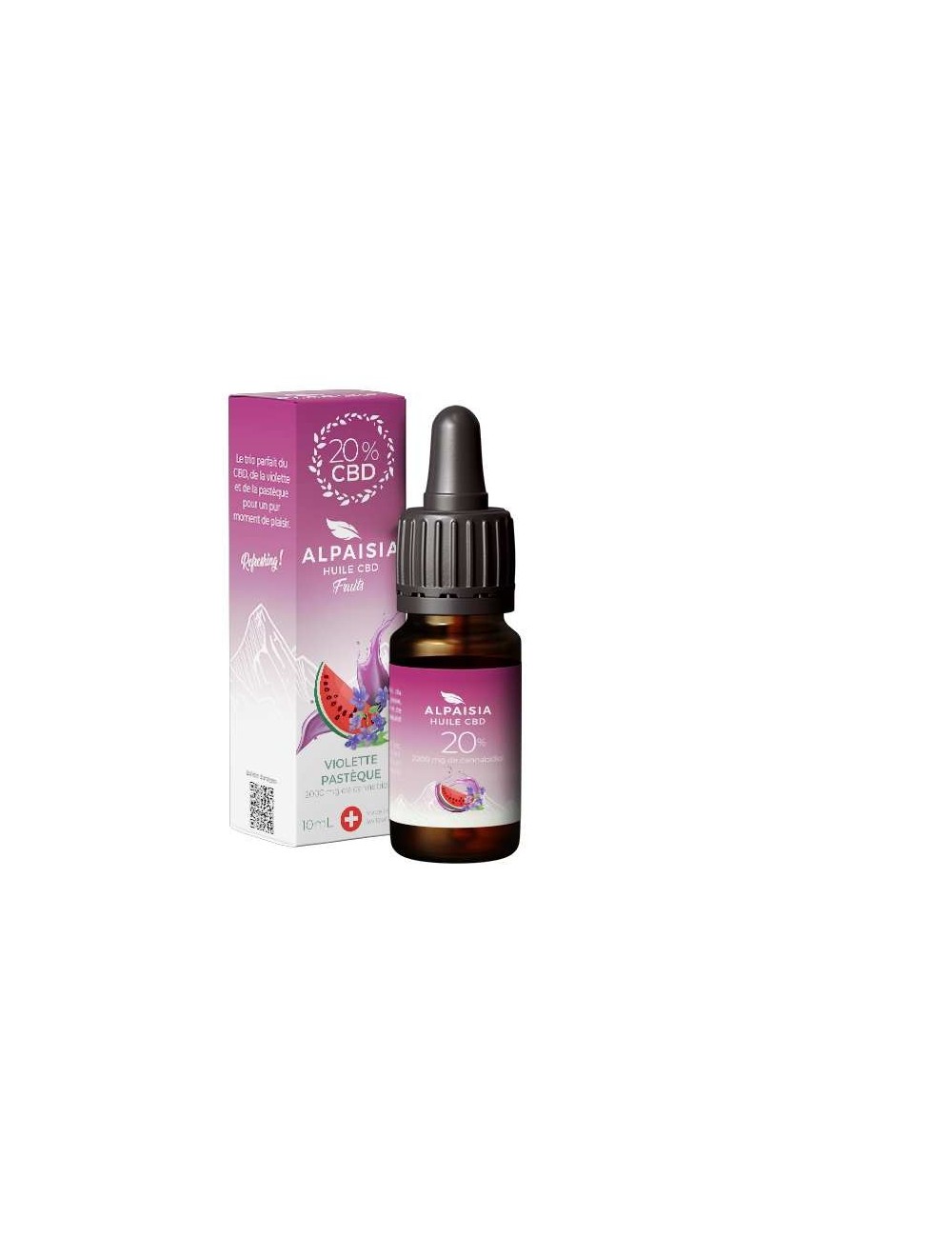 CBD-Öl 20% Breitspektrum Violett Wassermelone | ALPAISIA
