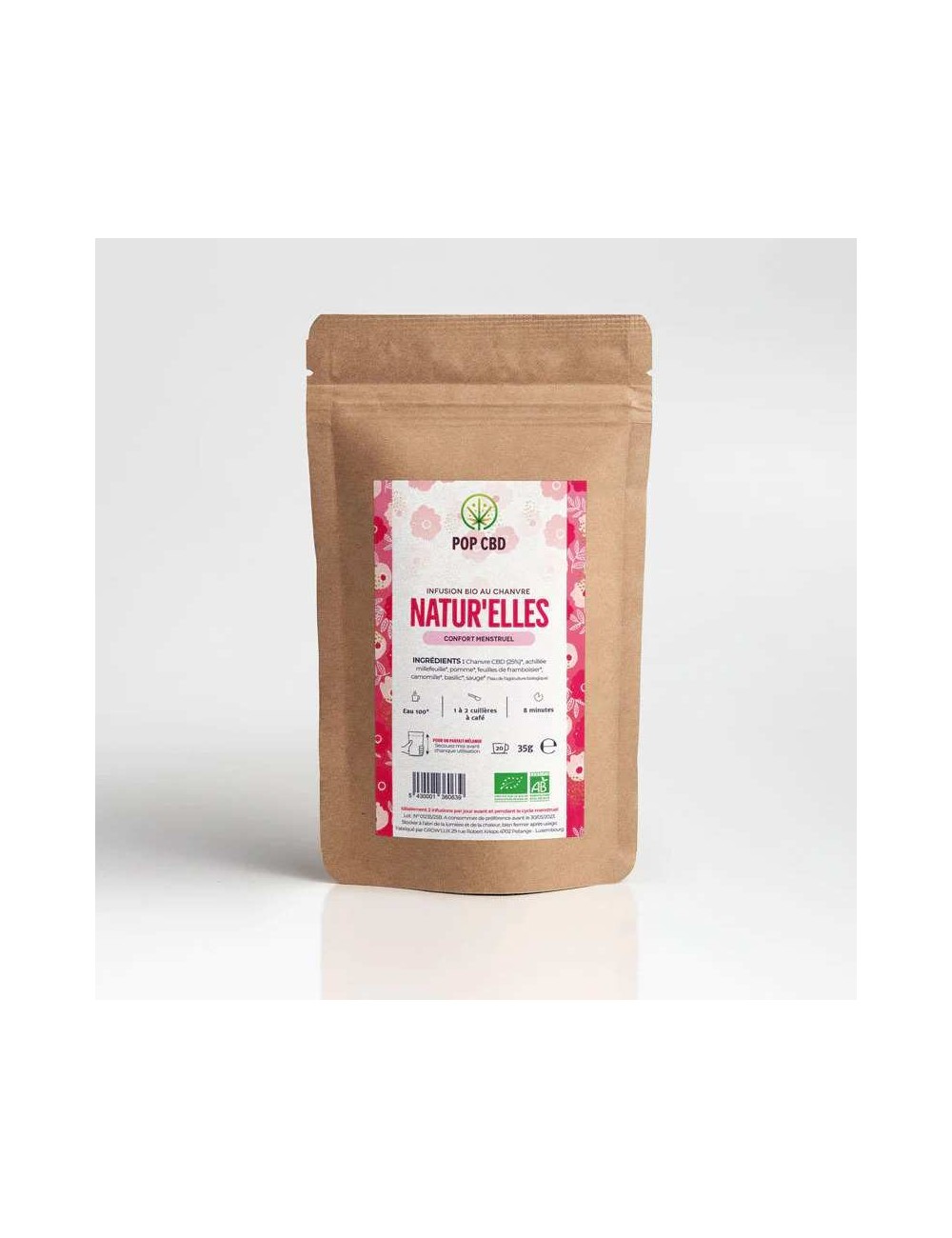 Biologischer CBD-Kräutertee natur'elles | POP CBD