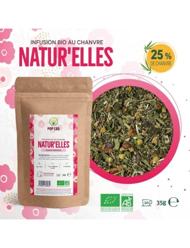 Biologischer CBD-Kräutertee natur'elles | POP CBD